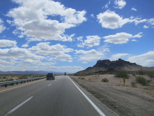 I used this mountain as a marker to determine my progress.