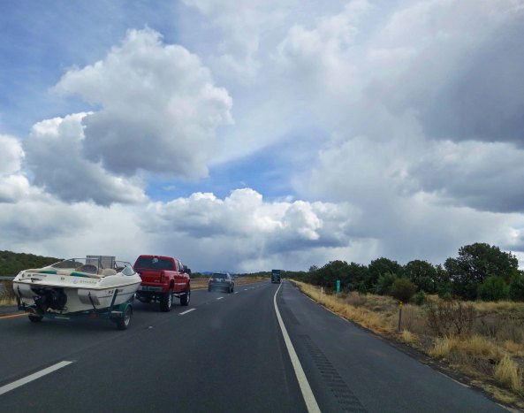 So much for my peaceful road. Route 66 dumped me on to Interstate 40.