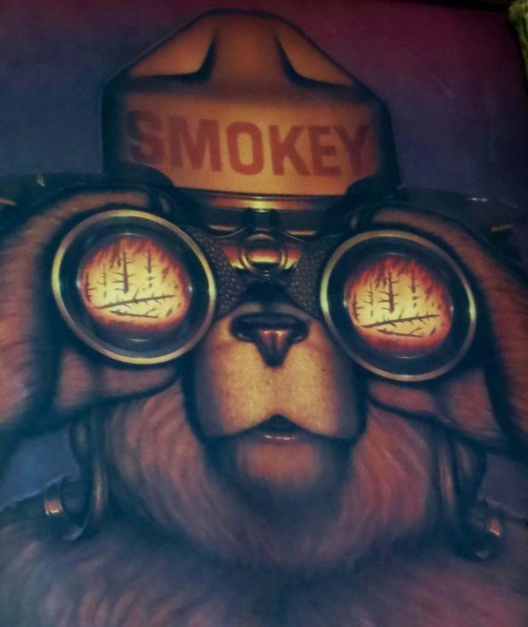 A Smokey the Bear poster