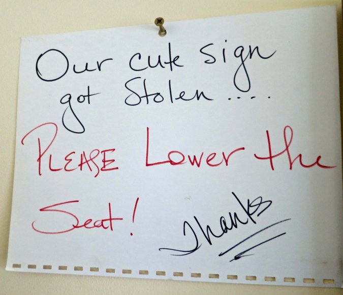 10 Restroom sign at Pie Town