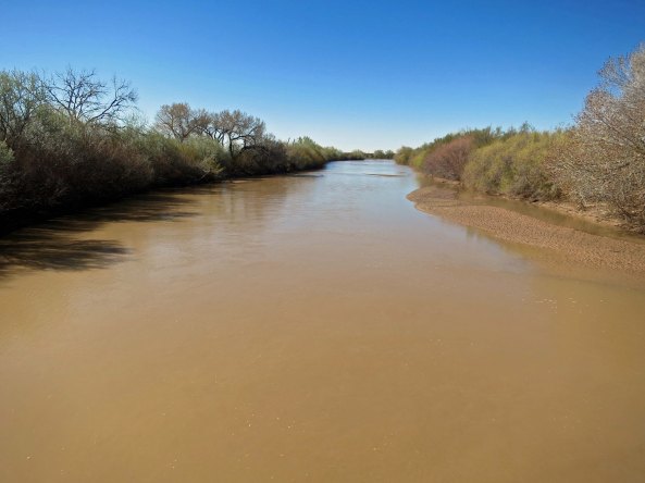 The Rio Grande looking south from the bridge.