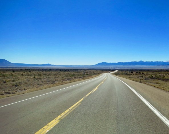 Crossing the desert toward Carrizozo heading east.