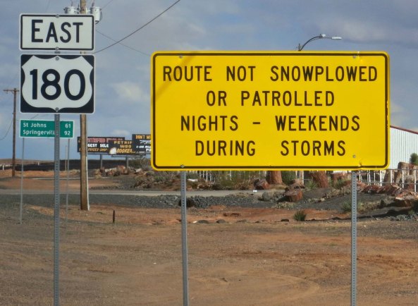 I think this sign was suggesting something about the route I had chosen.