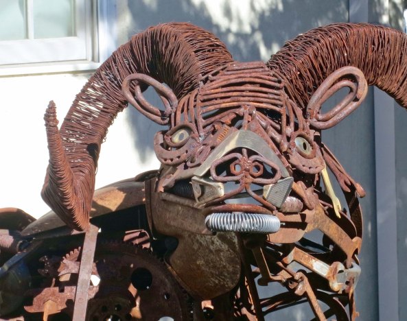 Peggy and I decided to visit the local museum in Springerville and check out its featured display on Casa Malpas, a prehistoric ceremonial site of the Mogollon Culture that was occupied between 1240 and 1350 CE. What we found was much more, including Rambo, the desert Big Horn.