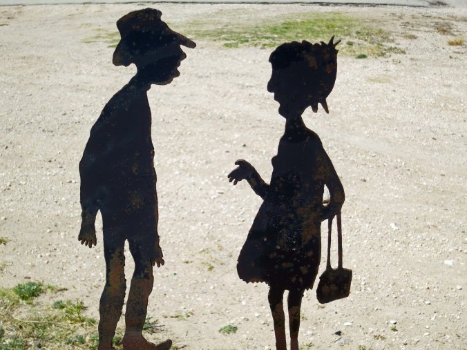 More of Tatum's metal art. I am thinking gossip. 