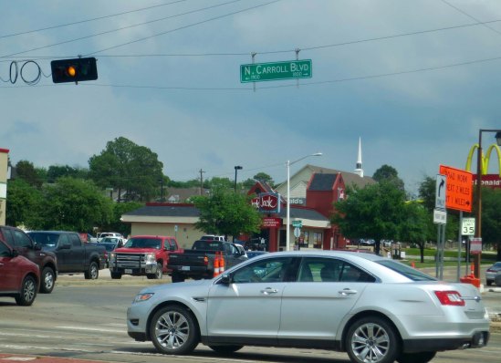 The roads around Denton have become clogged with traffic and the usual fast food joints. The Dallas/Fort Worth area has become one of the fastest growing regions in the nation. Even on my bike trip, I was faced with traffic I hadn't experienced in a thousand miles.