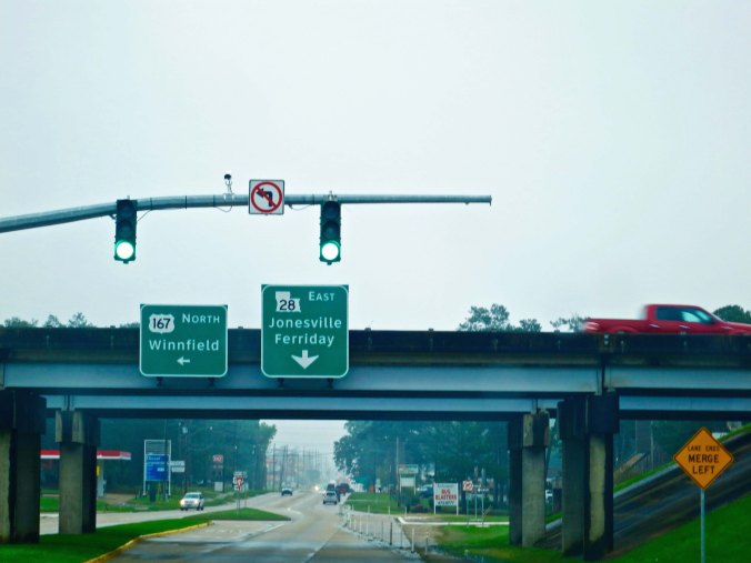 A not very pretty picture of the expressway I ended up on and Highway 28 where I was supposed to be.