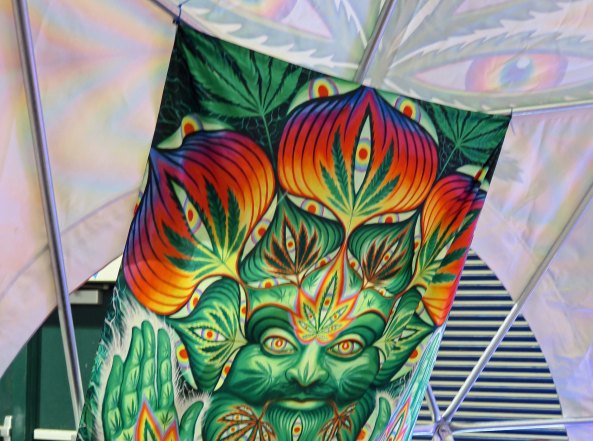 Cannabis art found at the Cannabis Fair in Jackson County, Oregon.