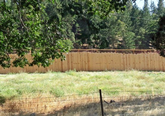 Marijuana farms that are visible from the road in Oregon, are required to be surrounded by 8-foot fences.