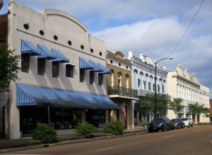 Downtown Natchez, Mississippi.