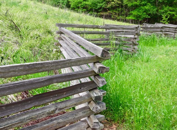 The Park has also rebuilt traditional fences that the pioneers who lived along the Trace would have built.