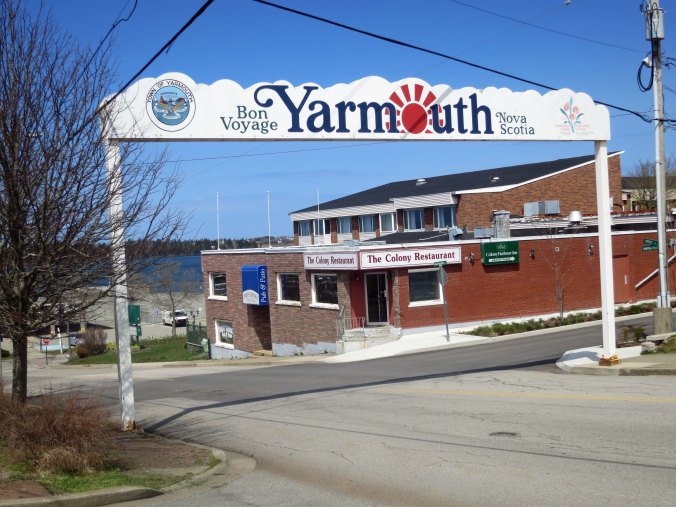 Ferry terminal entry in Yarmouth Nova Scotia.