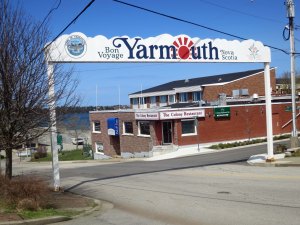 Ferry terminal entry in Yarmouth Nova Scotia.