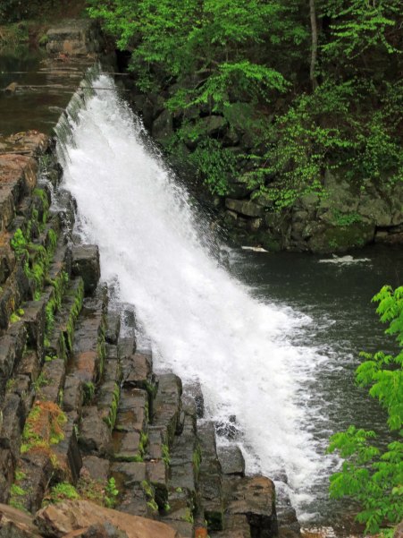 Otter lake spillway along the Blue Ridge Parkway in Virginia.