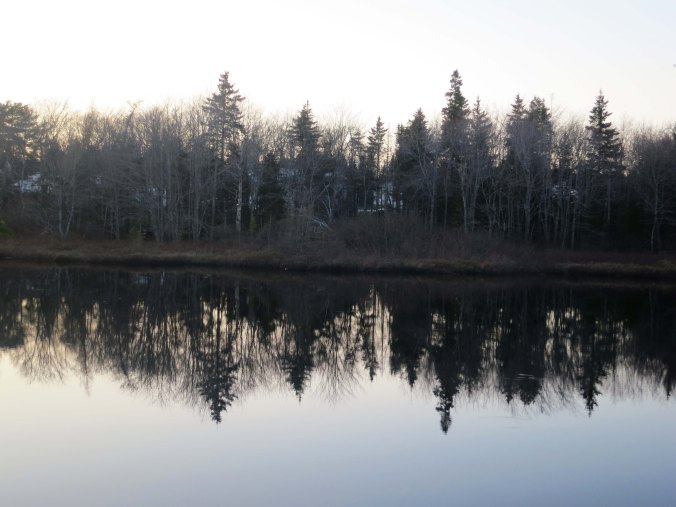 A small lake just west of Halifax provided this reflection shot...