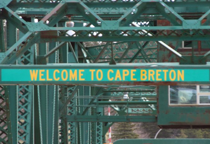 This sign is located at the end of the Canco 