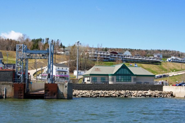 Landing at the ferry dock at St. Simeon.