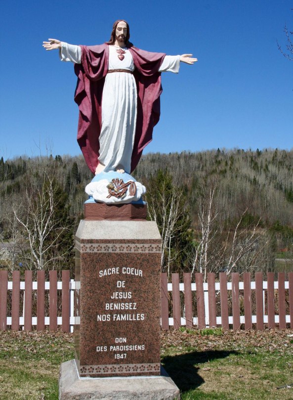 Jesus welcomed Peggy and I with open arms— not surprising in Quebec.