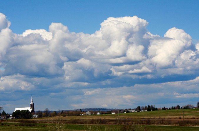 I took this photo with its tell-tale Catholic Church next to Lac Saint Jean.