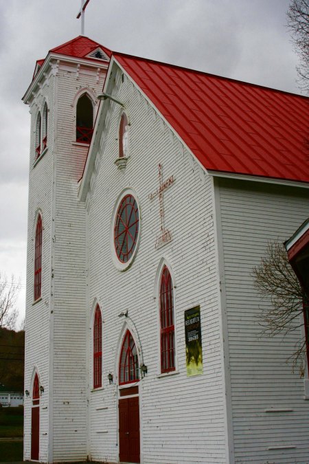 The Catholic Church in Matapedia, Quebec was quite large for the small community it served.