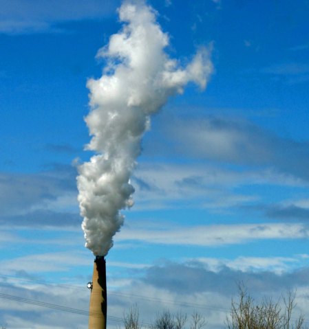 You won't find many photos of industrial plants on my blogs, but I thought this plume was scenic enough to make the cut.