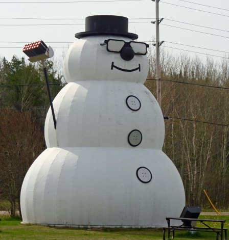 The 'World's Largest Snowman' in Beardmore, Ontario Canada.