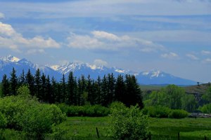 View of Rock Mountains in Montana.