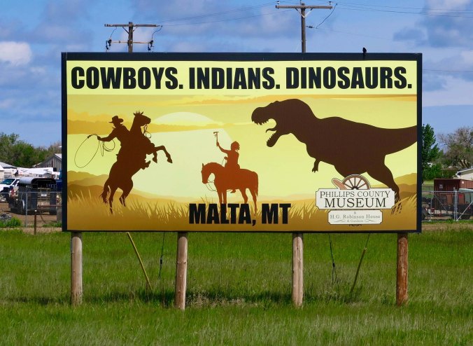 Sign for the Malta, Montana museum.
