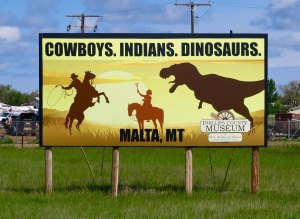 Sign for the Malta, Montana museum.