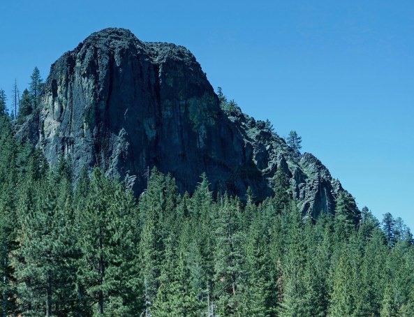 This impressive rock greeted me as I biked down to the Lake from Sooner Pass.