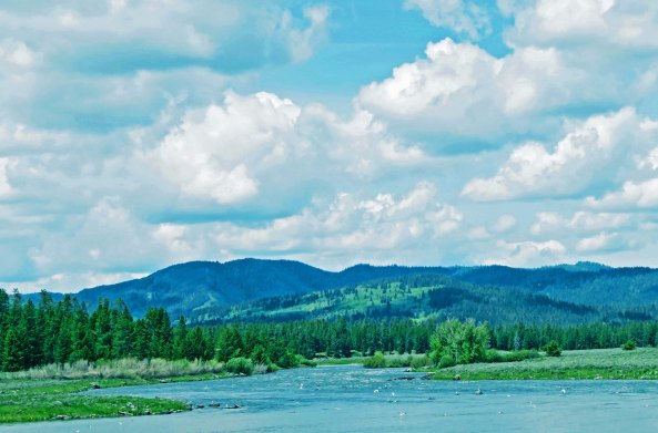 Henry's Fork flows into the Snake River, which flows into the Colombia River and then into the Pacific Ocean. I had left the great Mississippi-Missouri River drainage system behind. 