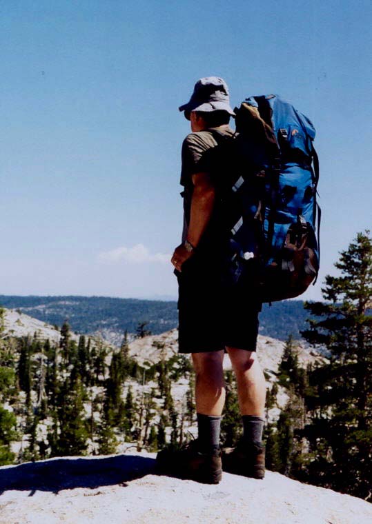 We took our second trek south through the Desolation Wilderness, which is just south of the Granite Chief Wilderness and both west of Lake Tahoe. Here I am checking out the terrain.