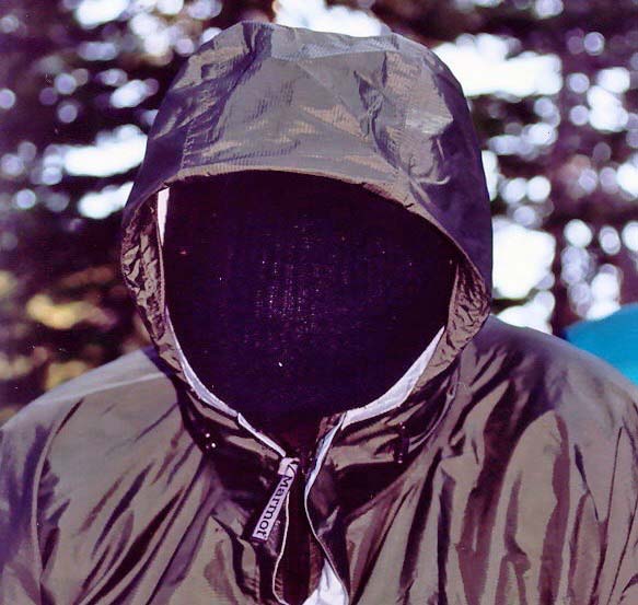 I didn't have a clue what to expect when we started recruiting for the first Sierra Trek. What I quickly found out was that people from all ages and walks of life wanted to hike across the mountains. What I learned one 30 years was that three things determined the success of the program: The people, the challenge, and the beautiful country. That participants were raising money for a good cause was a plus. This is Darth Cathy, who joined us on the 4th year, I believe. Actually Cathy is wearing a a dark mosquito net. Her career was that of an IRS agent.