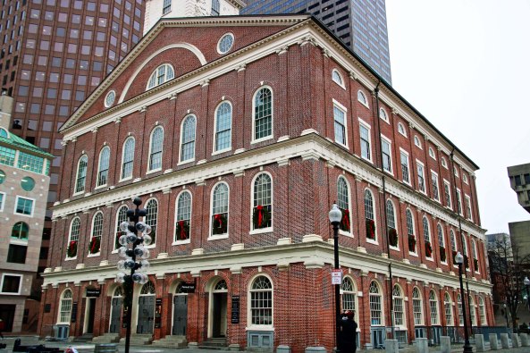 Historic Faneuil Hall located in Boston, Massachusetts
