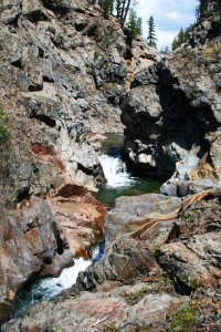 Canny on Five Lakes Creek near Diamond Crossing in the Granite Chief Wilderness.