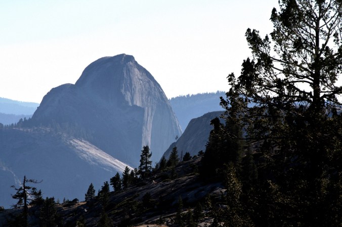 Half Dome, Yosemite. Little Yosemite Valley is on the other side.