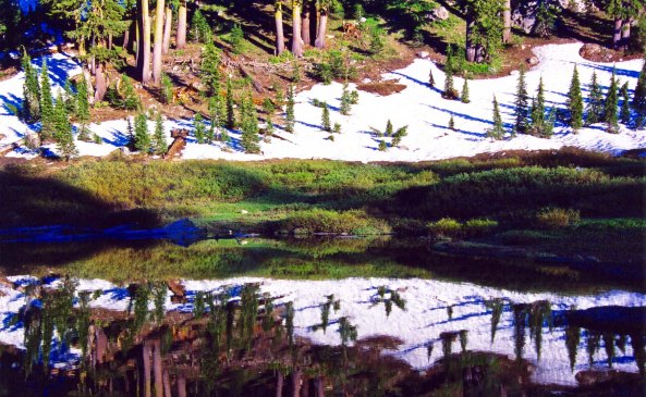 Little Needle Lake in the Granite Chief Wilderness.