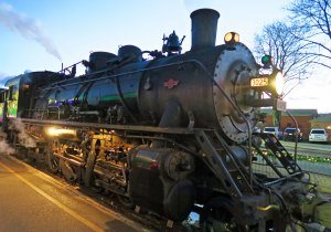 Steam train rides are featured throughout the year in Essex, Connecticut.