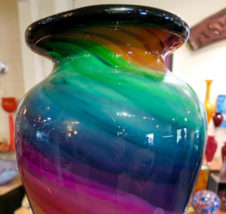 Vase found at the Glass Forge in Grants Pass, Oregon.