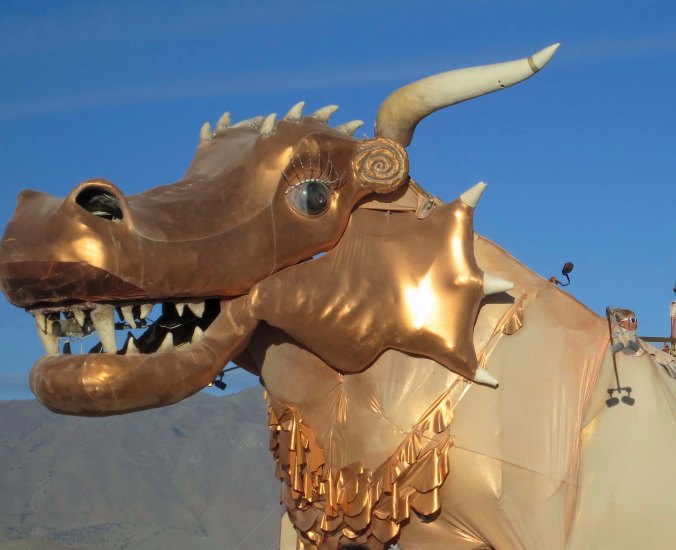 He seemed quite proud of his offspring who followed him everywhere.