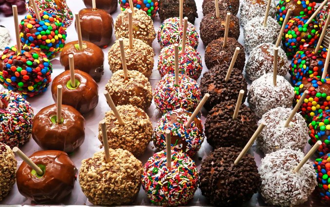 The goodies inside included these candy apples. There is something for everyone!