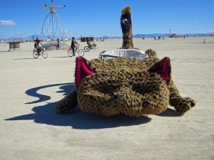 Cat car mutant vehicle at Burning Man.