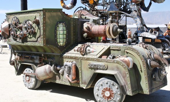 The Beamer Steamer at Burning Man.