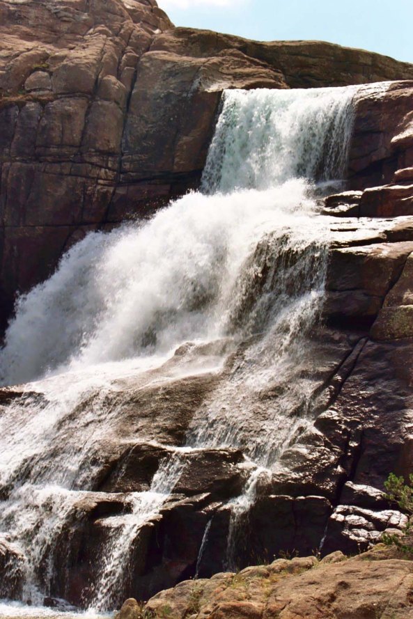 Tuolumne River Falls in Yosemite just outside of Tuolumne Meadows.