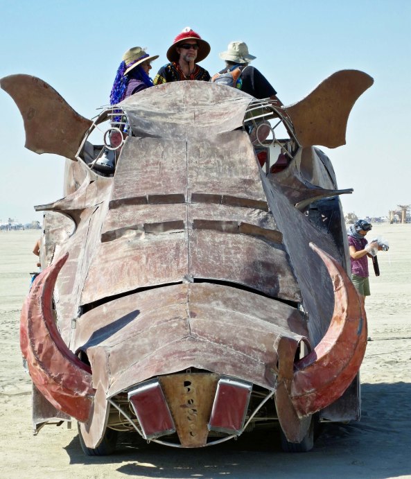 Warthog art car at Burning Man.