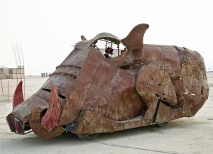 Burning Man warthog mutant vehicle.