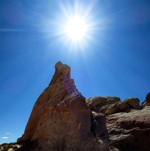 Sun illuminates White Dome s in southern Nevada's Valley of Fire State Park