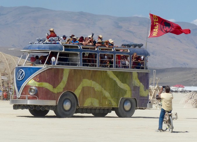 Walter the mutant vehicle at Burning Man.
