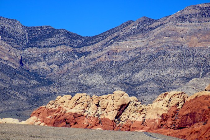 Rock formation in Red Rock Canyon near Las Vegas.
