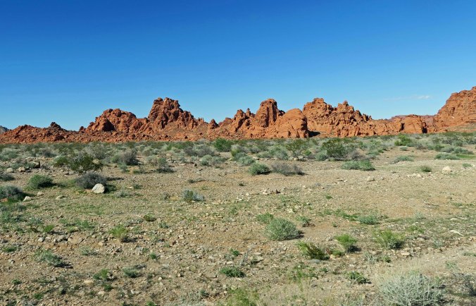 Introductory view of the Valley of Fire State Park near Las Vegas.